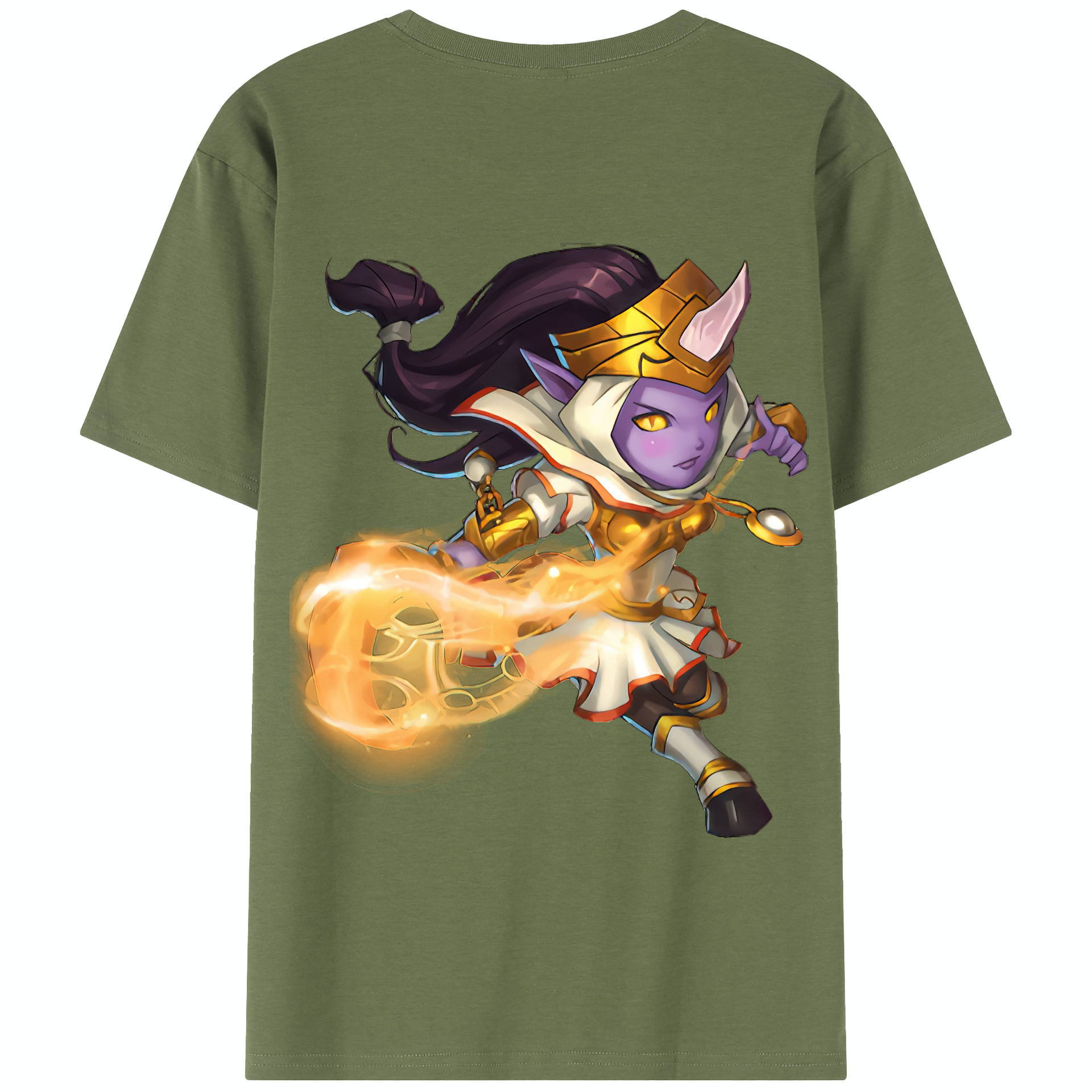 リーグ・オブ・レジェンド League of Legends LOL 綿100％半袖Tシャツ（背面プリント）